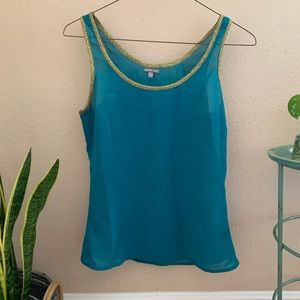 Charlotte Russe Gold Rim Tank